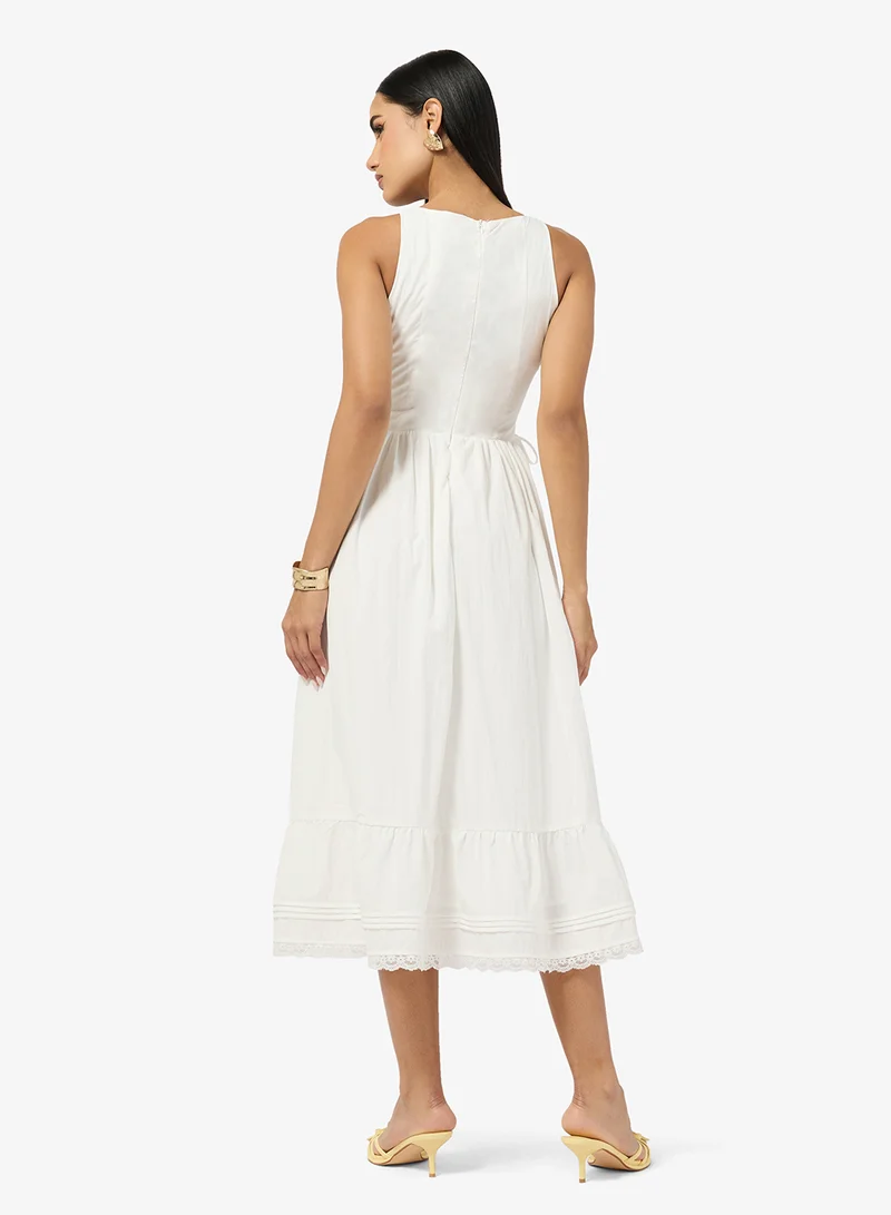 جينجر Princess Cut Dropwaist Sun Dress